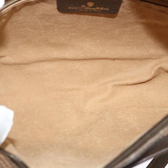 VGUCCI GG Supreme Web Sherry Line Shoulder Bag PVC Beige 56 02 088 Auth 131583 - Picture 2 of 14